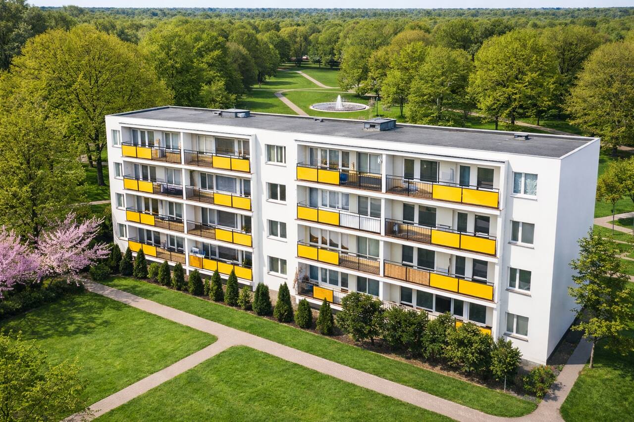 Blok mieszkalny z wielkiej pośrednik nieruchomości